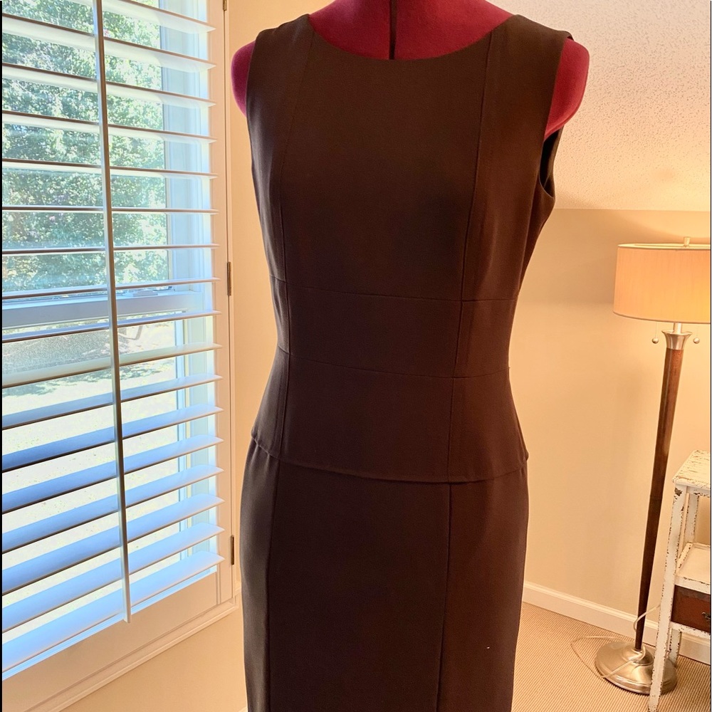 Nine West chocolate brown sleeveless dress. Size4.   Worn 4 times, like new $30